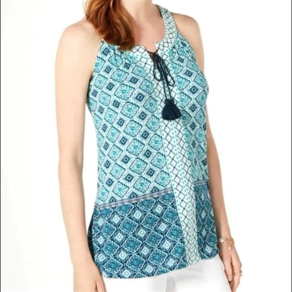 Split Neck Top Style & Co - Picture 1 of 8